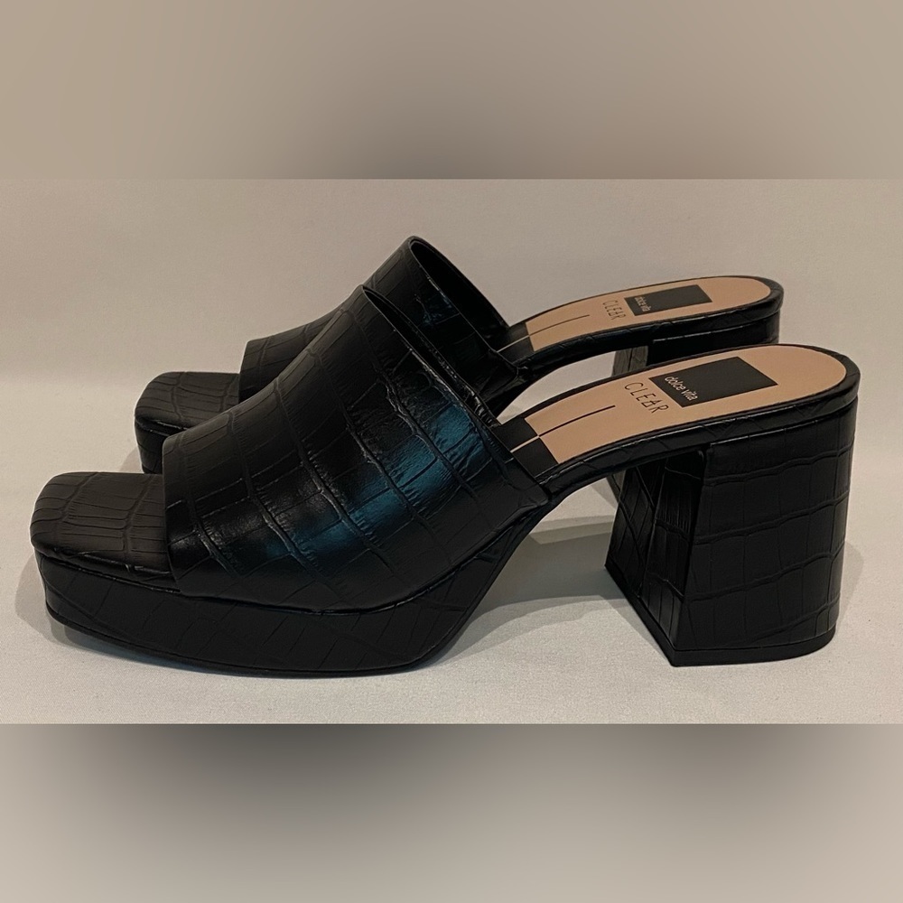 NEW Dolce Vita Women’s Marsha Platform Chunky Heel Slide Sandal Size 9 - Picture 3 of 11